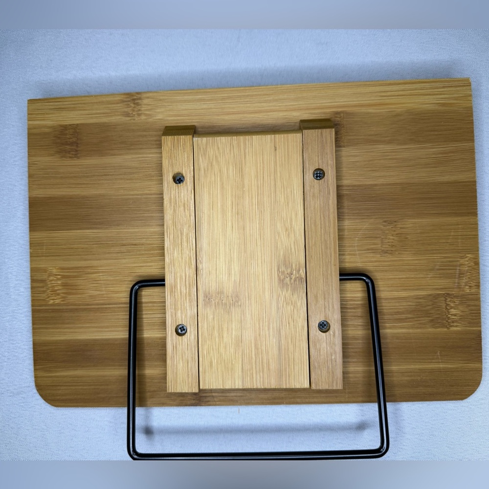 3/$15* Bamboo Book/Cookbook HolderAdjustable Stand For Kitchen/Office 11x8 - New - Picture 7 of 10